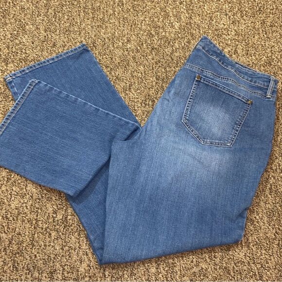 Gloria Vanderbilt All Around SLIMMING Effects Rail Straight Plus Sz 18 Stretch - Picture 1 of 11